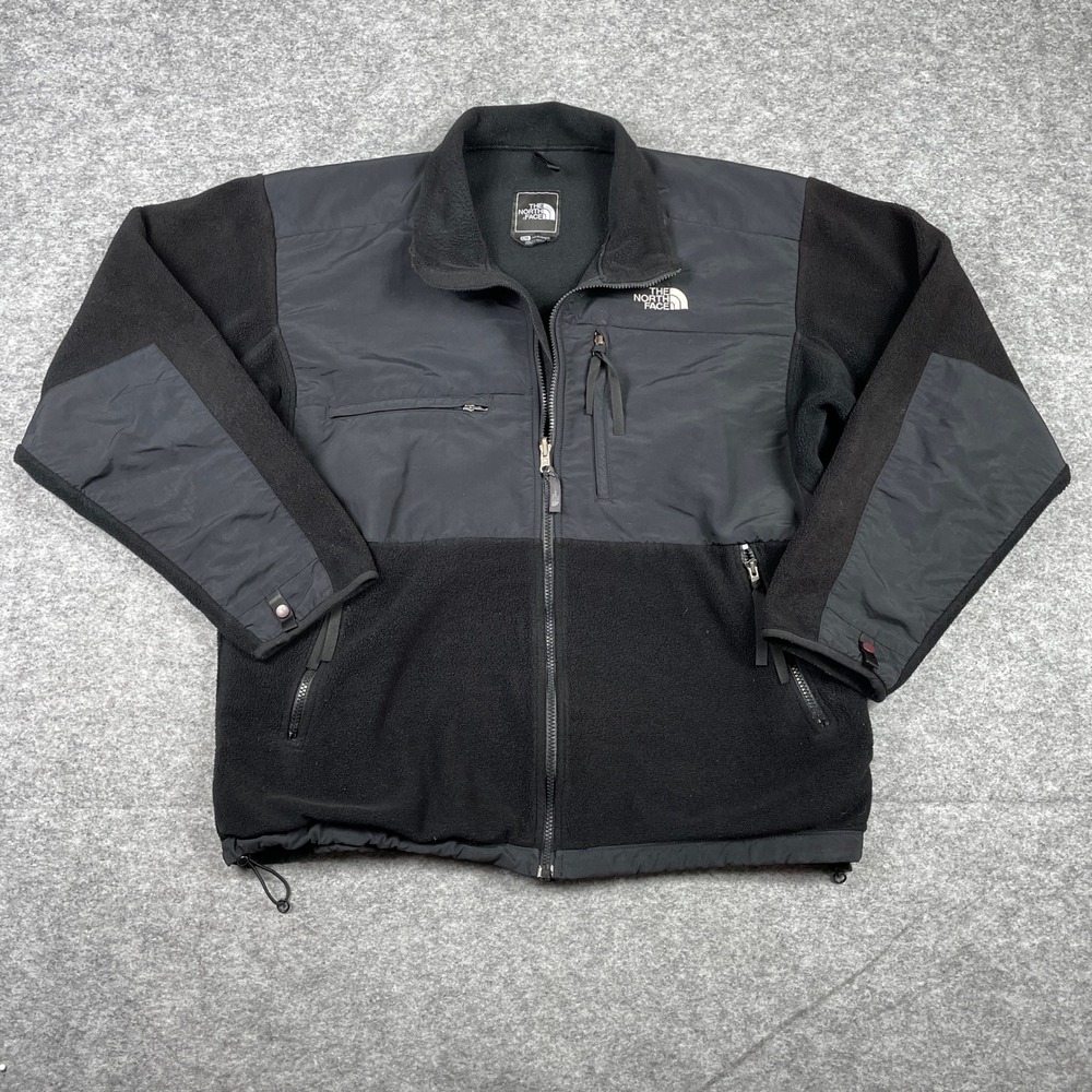The North Face Denali Fleece Jacket Mens L Black Polartec Full Zip Outdoor Coat